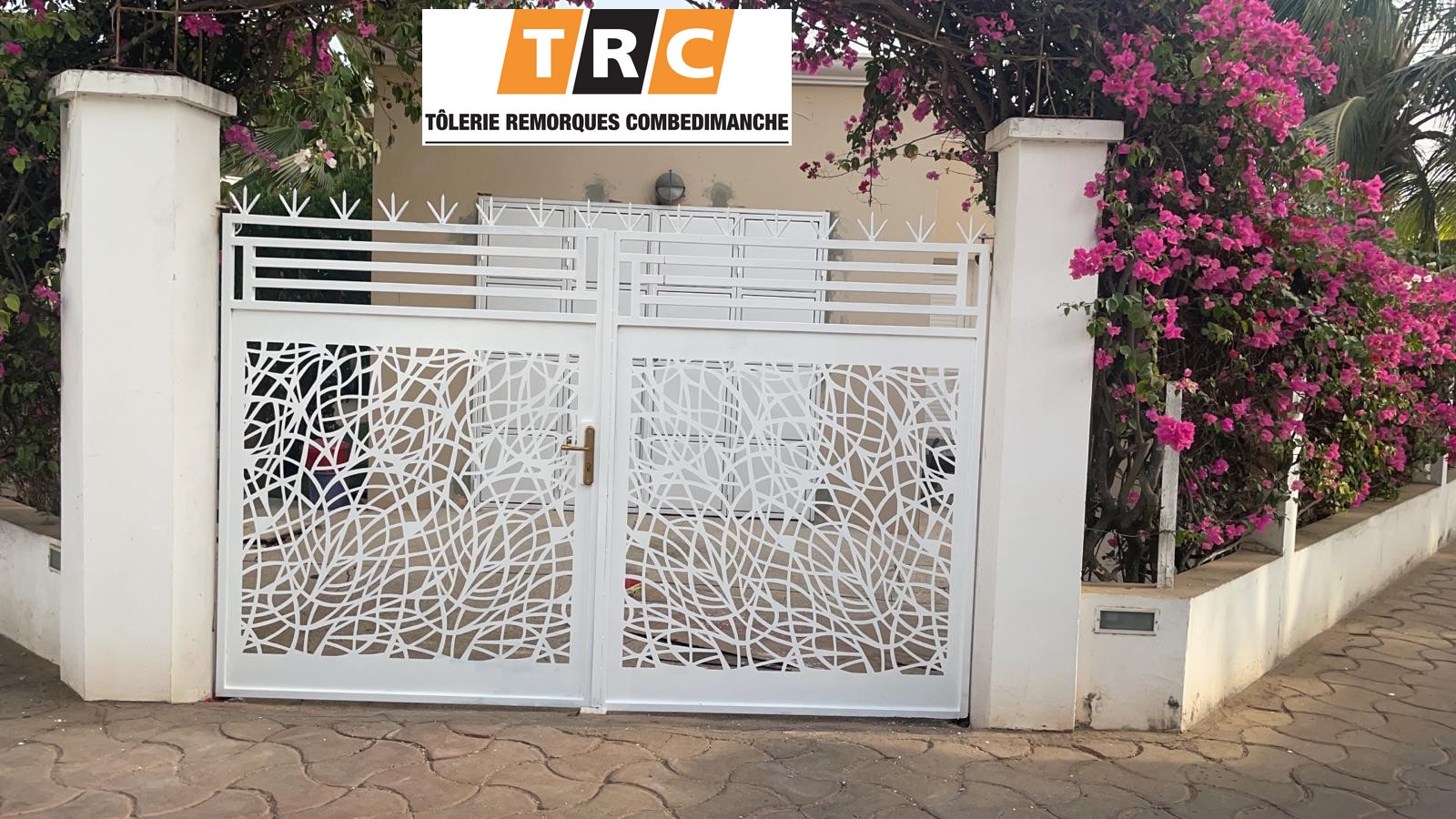 portail metallique blanc trc afrique